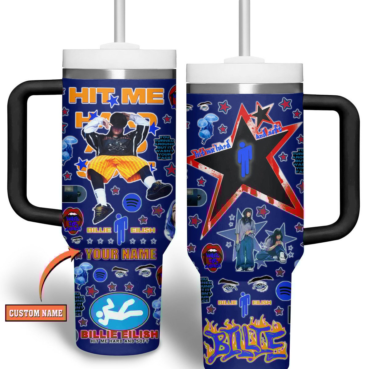 Billie Eilish Music Custom Stanley Cup 40 oz 30 oz Tumbler With HandleTVC2301510