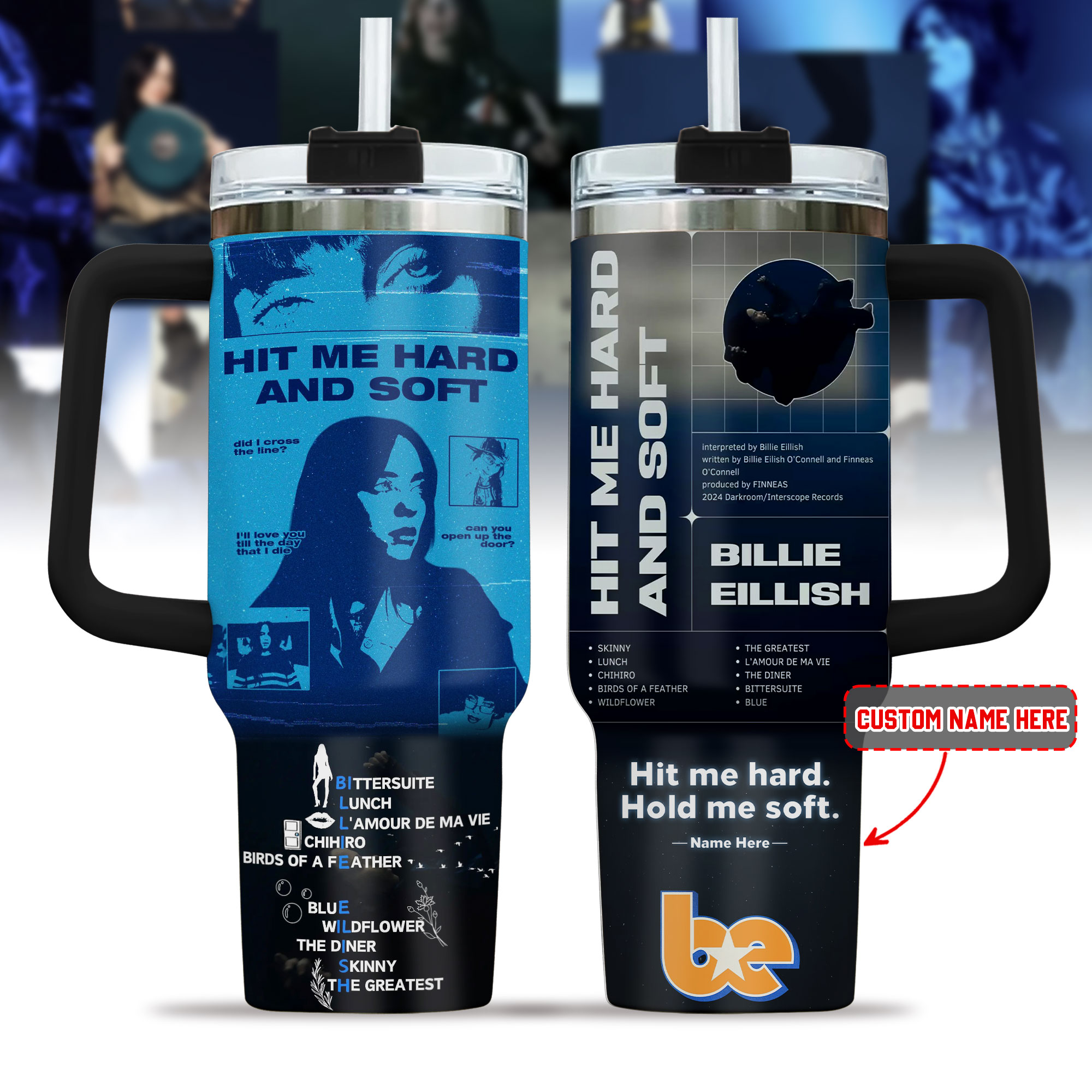 Billie Eilish Music Custom Stanley Cup 40 oz 30 oz Tumbler With HandleTVC230195