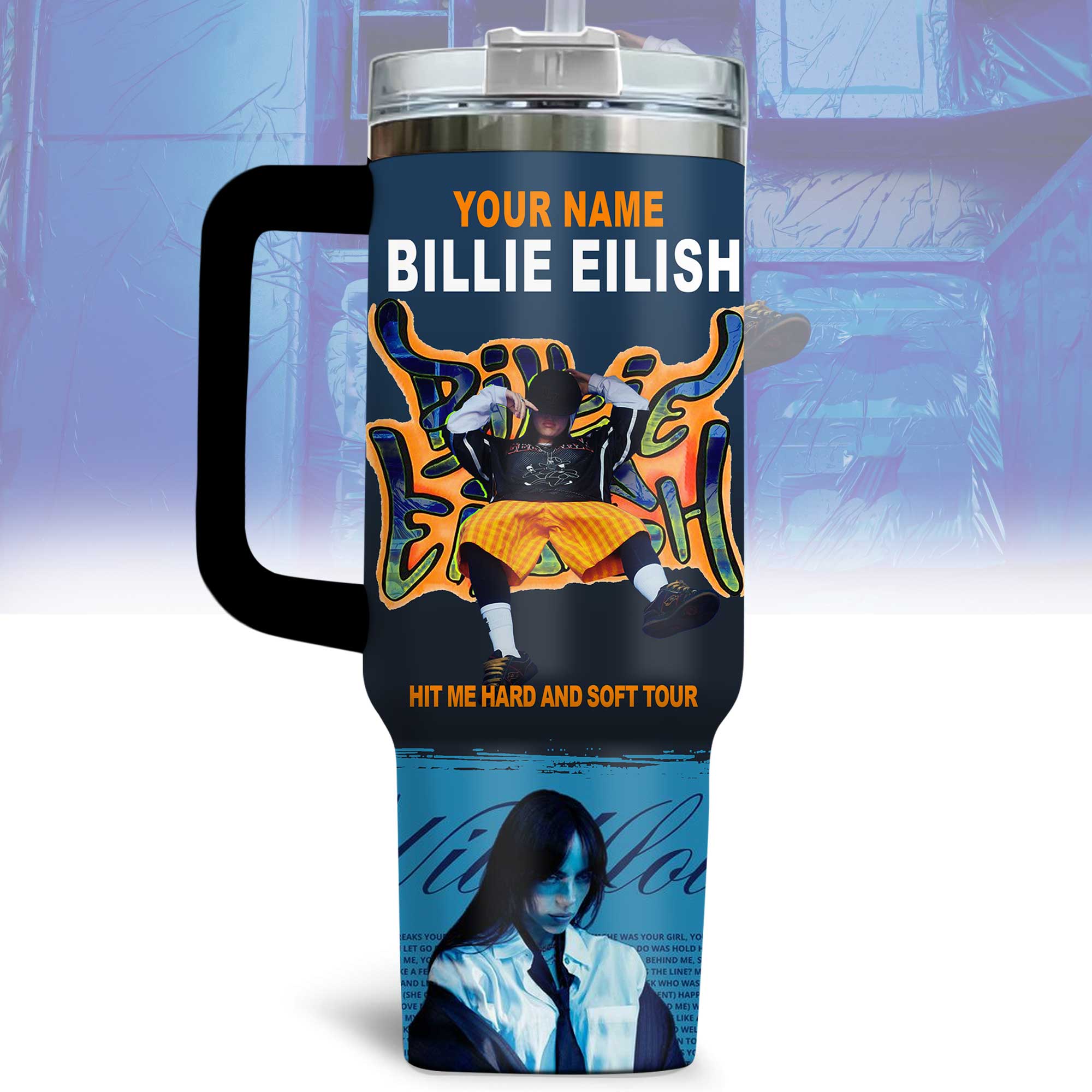 Billie Eilish Music Custom Stanley Cup 40 oz 30 oz Tumbler With HandleTVC230195 - Image 4