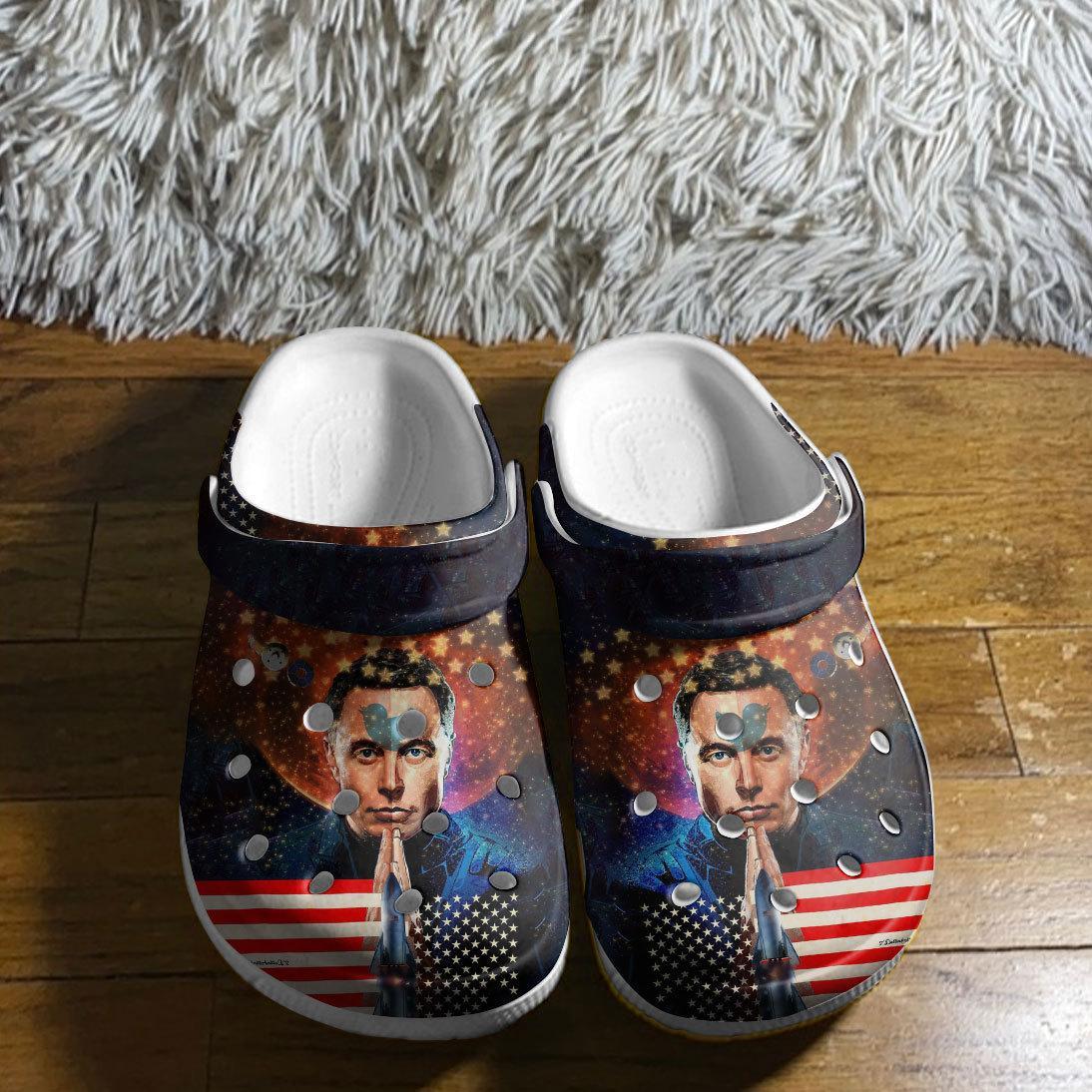 Billionaire Elon Musk Crocs Crocband Clogs Shoes Comfortable For Men Women and Kids - Image 2