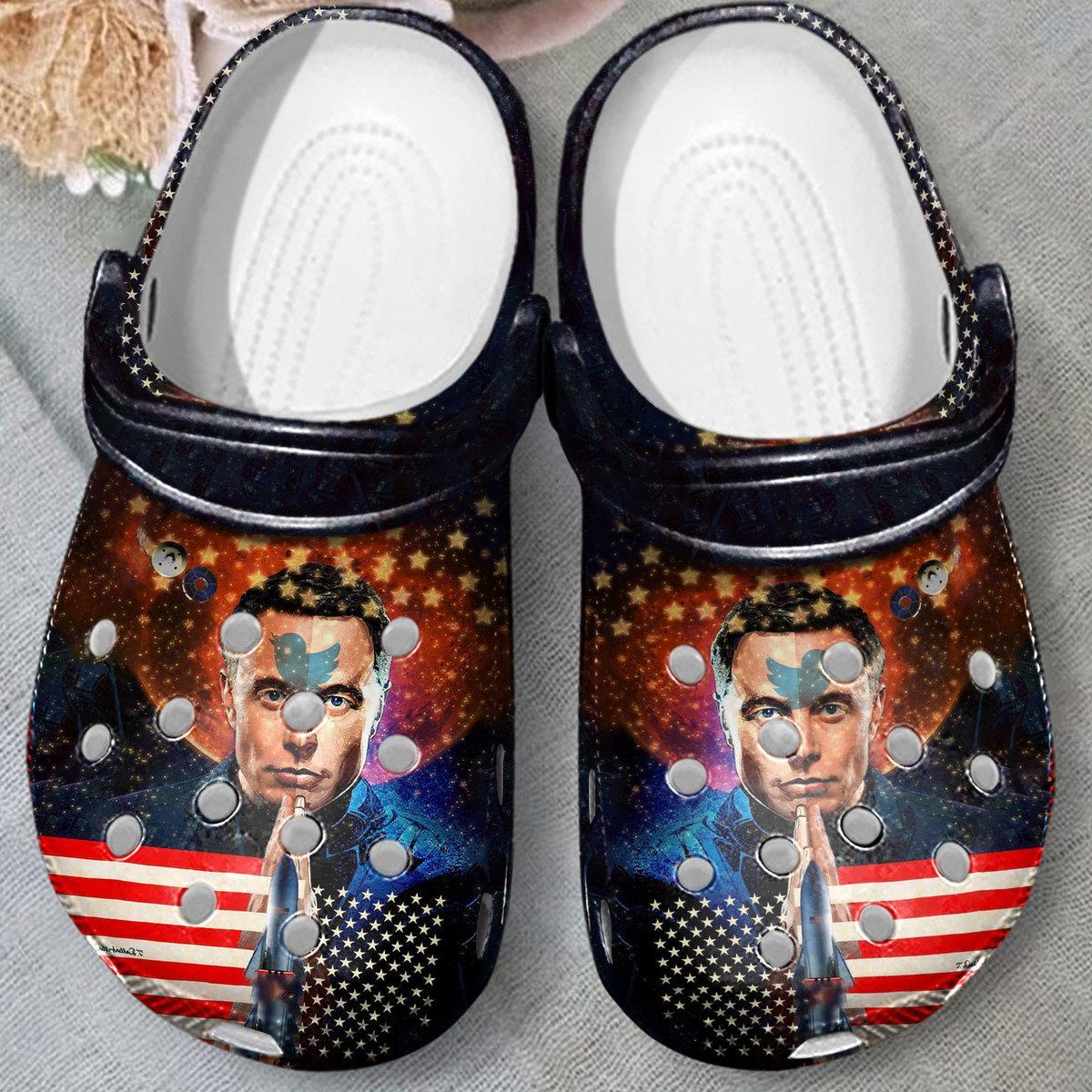 Billionaire Elon Musk Crocs Crocband Clogs Shoes Comfortable For Men Women and Kids - Image 4