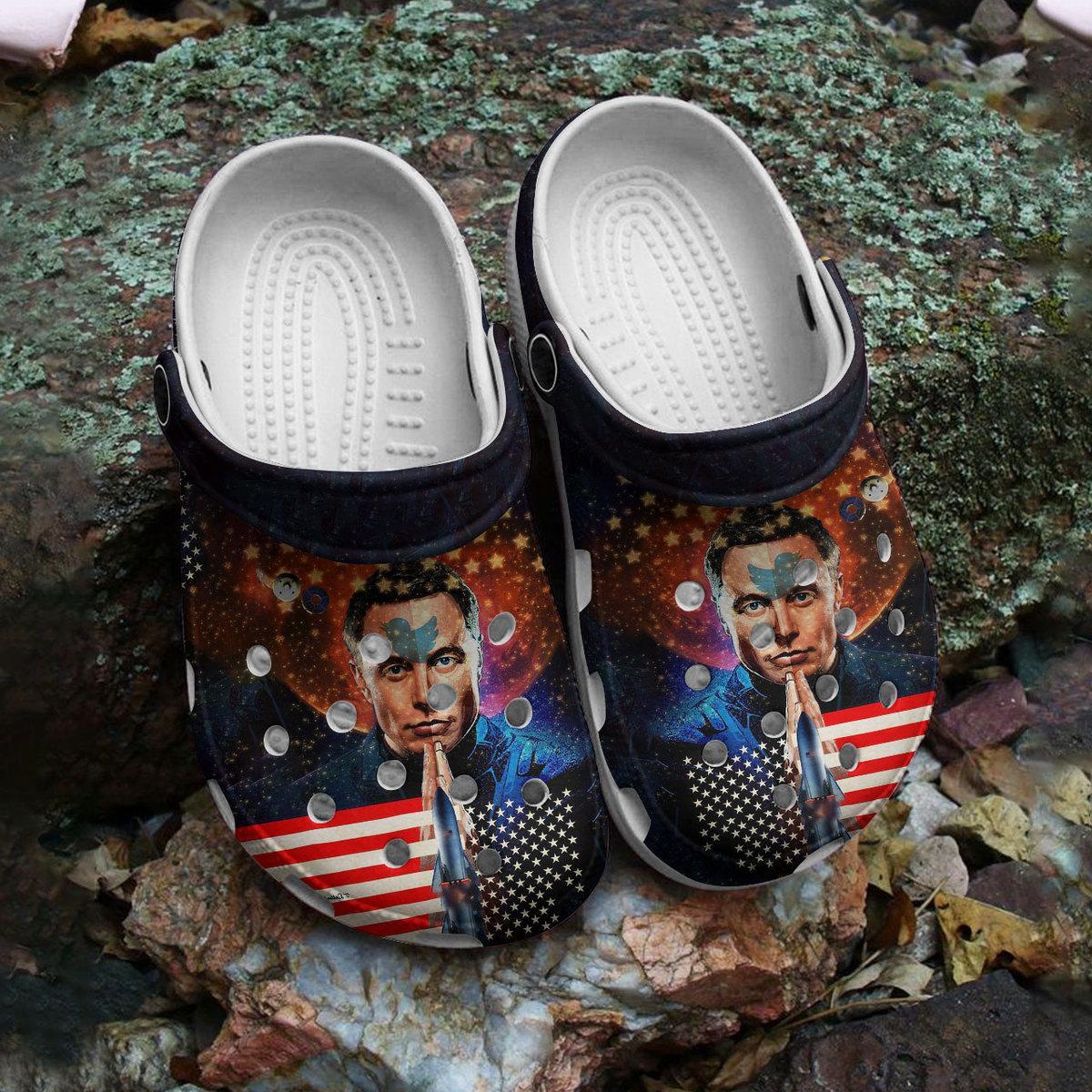Billionaire Elon Musk Crocs Crocband Clogs Shoes Comfortable For Men Women and Kids - Image 3