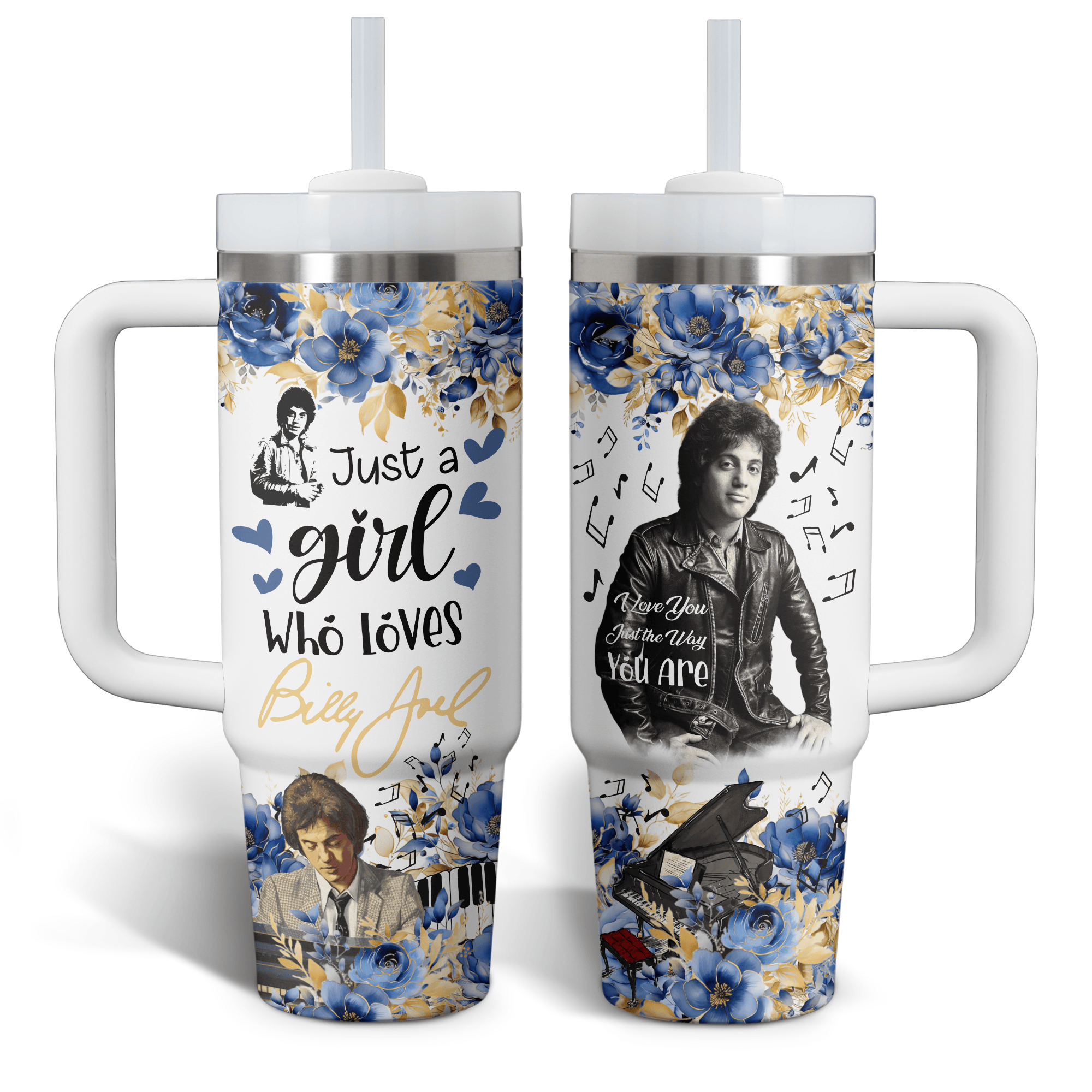 Billy Joel Music Custom Stanley Cup 40 oz 30 oz Tumbler With HandleTVC2301525