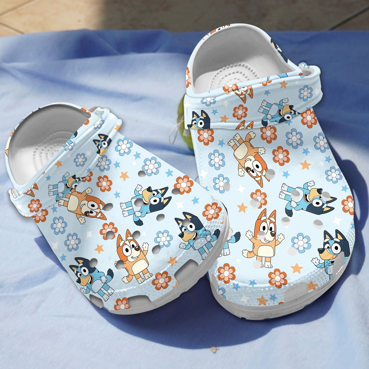 Bingo Bluey Cartoon Crocs Crocband Clogs Shoes Comfortable For Men Women and Kids