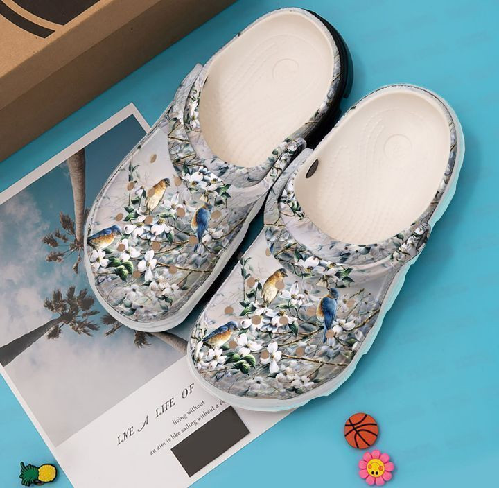 Bird Blue Birds Classic Clogs Shoes