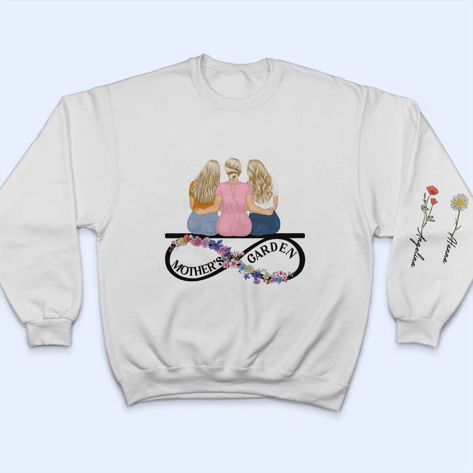 Birth Month Flower Mama's Garden - Gift For Mother - Personalized 3D Sweatshirt - Image 3