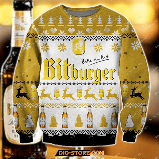 Bitburger Ugly Sweater, Funny Christmas Gift Long Sleeves, Sweatshirt, Hoodie - Image 13