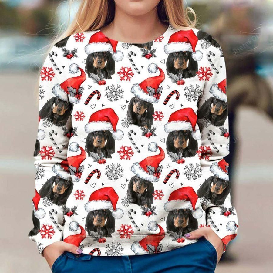 Black And Tan Coonhound Christmas Ugly Christmas Sweater Adult 3D Funny Matching for family