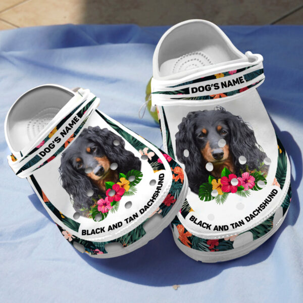 Black and Tan Dachshund Crocs Crocband Clogs Shoes Comfortable For Men Women and Kids - Image 7
