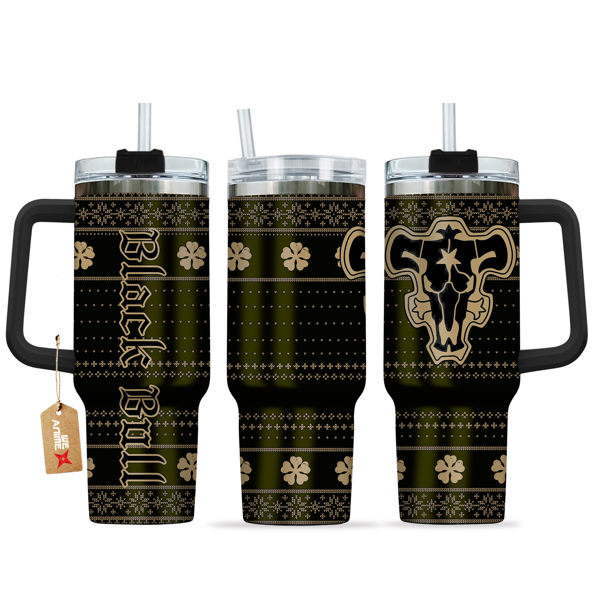 Black Bull Black Clover Anime Custom Stanley Cup 40 oz 30 oz Tumbler With HandleTVC2301134