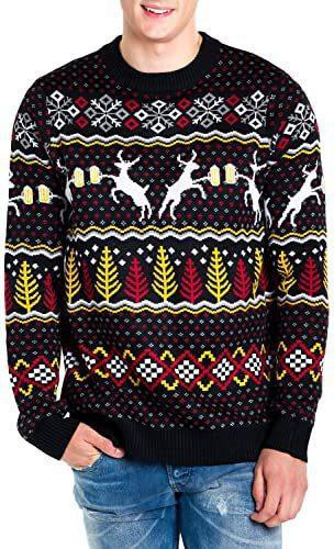Black Caribrew Ugly Christmas Sweater Adult 3D Funny Matching for family