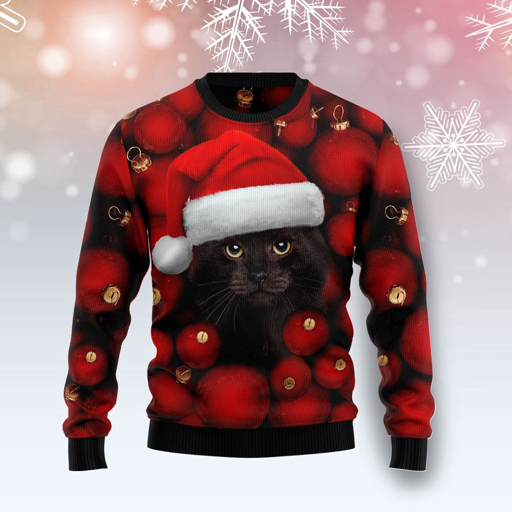 Black Cat Christmas Ugly Christmas Sweater Christmas Gift