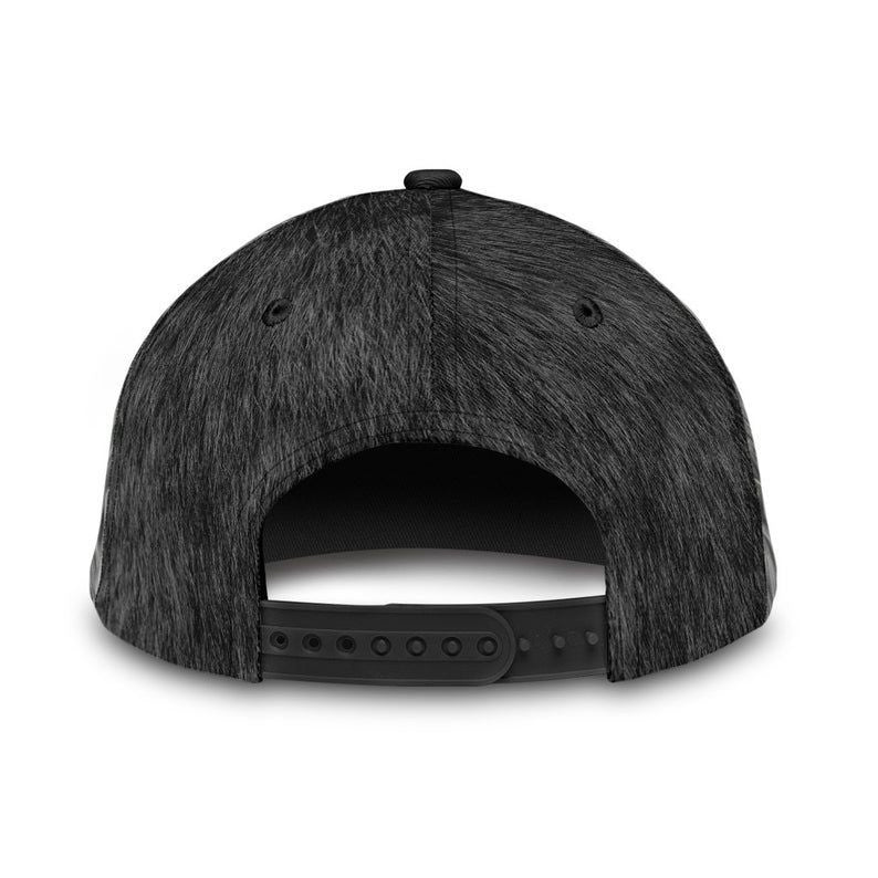 Black Cat Fur Print Hat Classic Cap 3D Unisex Cap, Awareness Cap, Human Cap, Trending Cap, American Cap Trucker Hats Custom Hats Gifts For Men & Women