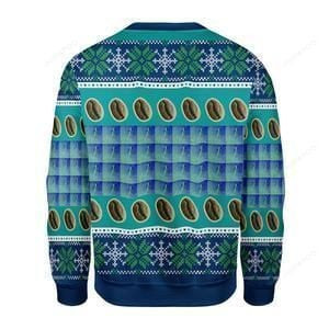 Black Cat That What I Do I Drink Coffee, I Hate People And I Know Things Ugly Christmas Sweater Adult 3D Funny Matching for family