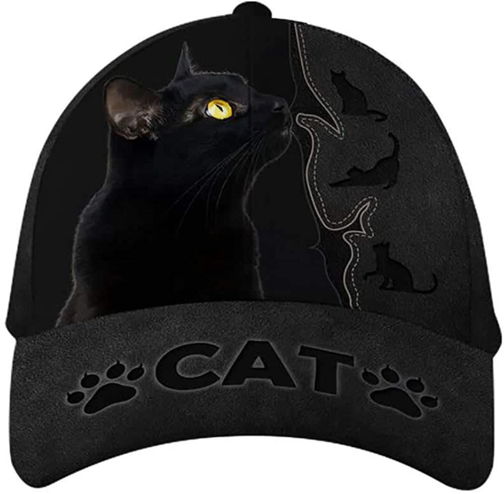 Black Cat Wonderful 3D Printed - Classic Cap Trucker Hats Custom Hats Gifts For Men & Women
