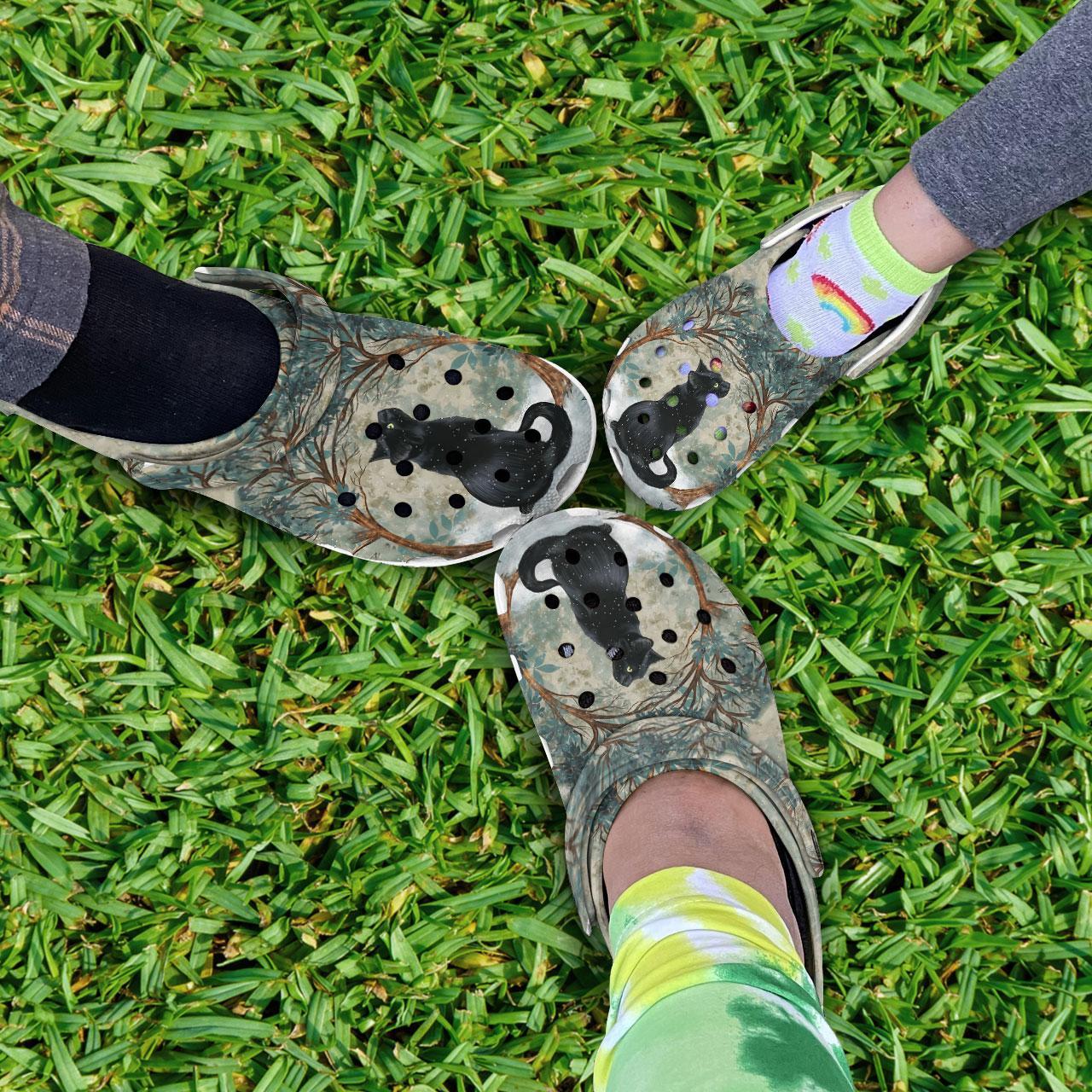 Black Cats Crocs Crocband Clogs Shoes Comfortable For Men Women and Kids - Image 6