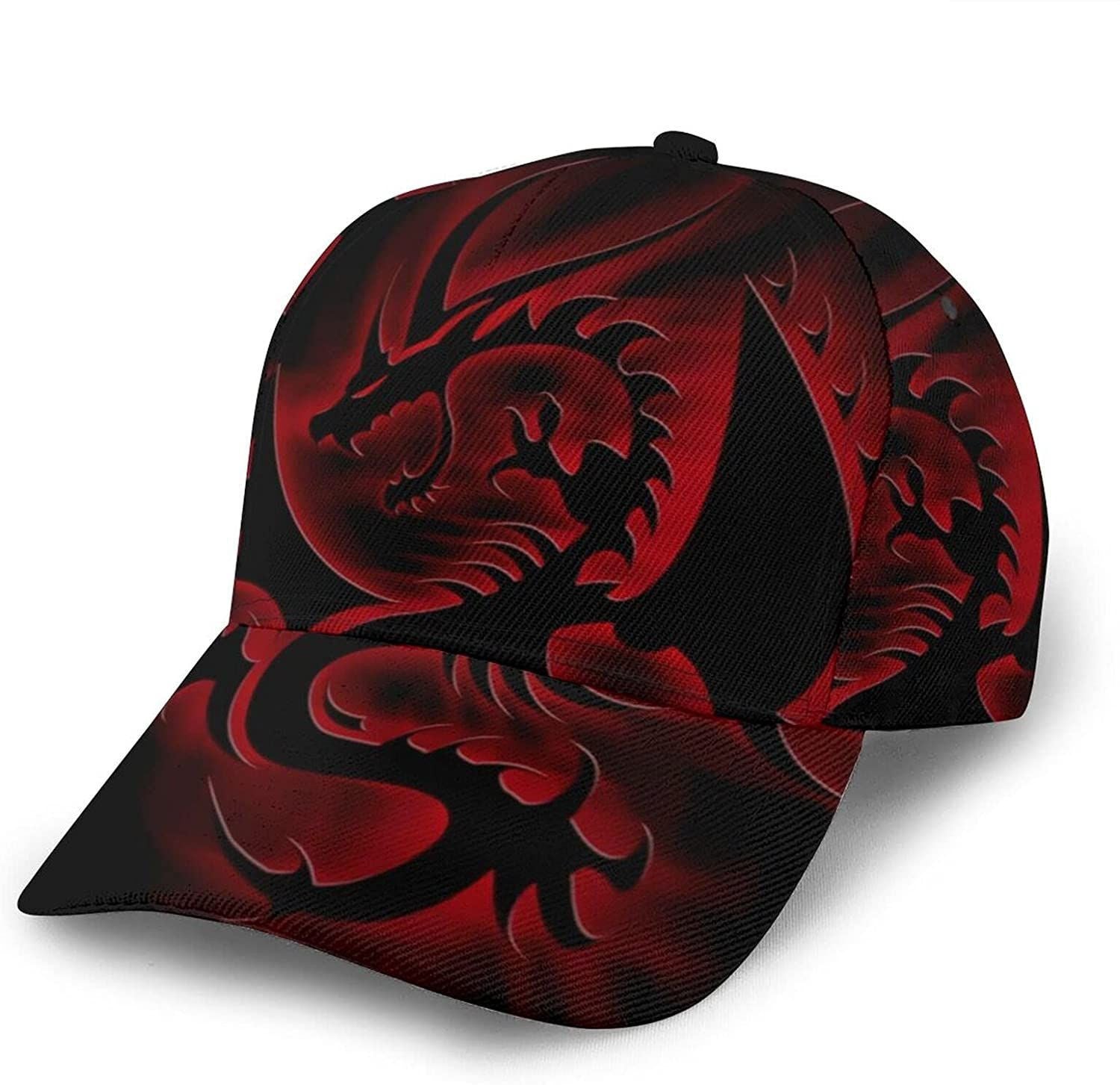 Black Dragon Emblem Curved Edge Baseball Cap 3D Hip-Hop Hat Outdoor Trucker Hat Classic Cap Trucker Hats Custom Hats Gifts For Men & Women