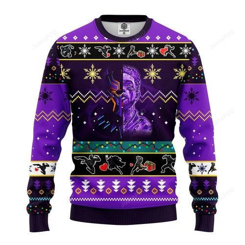 Black Panter Christmas For Unisex Ugly Christmas Sweater Adult 3D Funny Matching for family