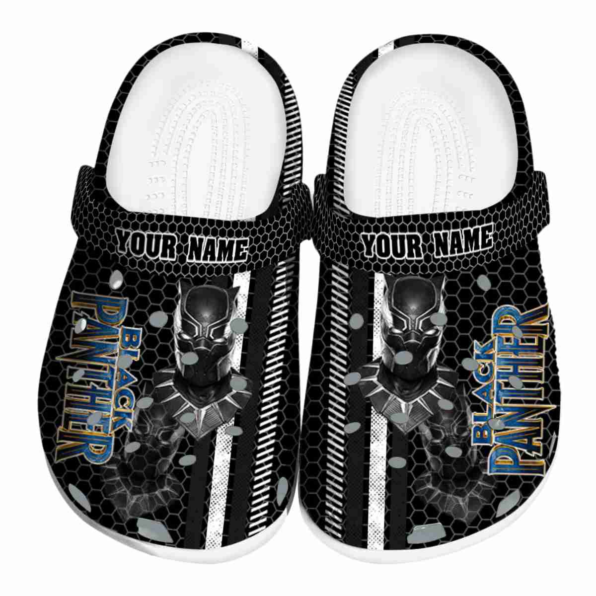 Black Panther Movie Crocs Crocband Clogs Shoes Comfortable For Men Women and Kids