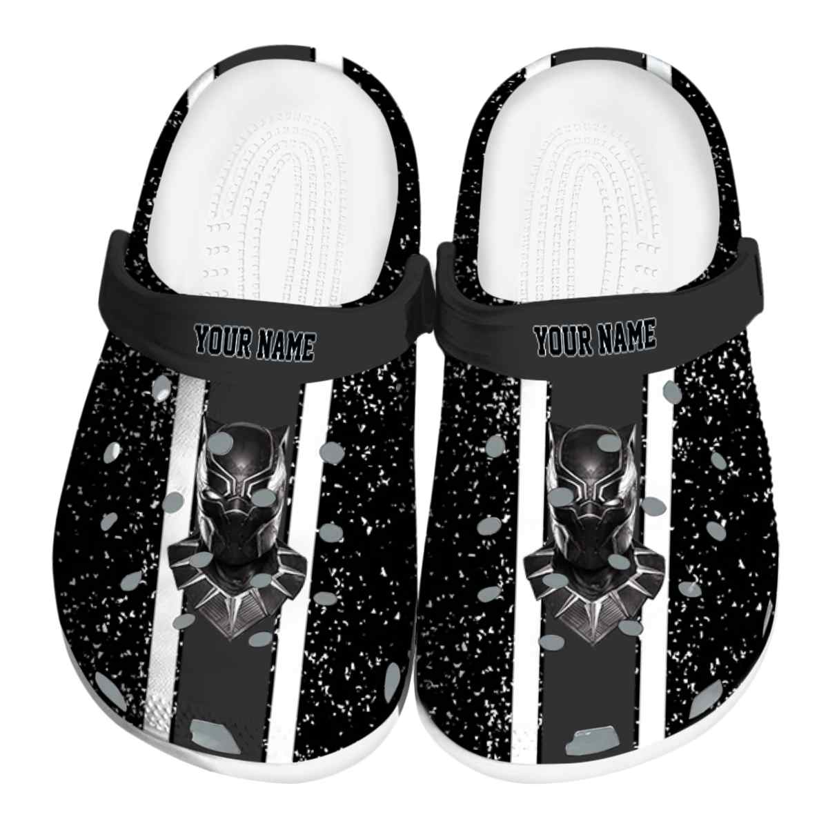 Black Panther Movie Crocs Crocband Clogs Shoes Comfortable For Men Women and Kids