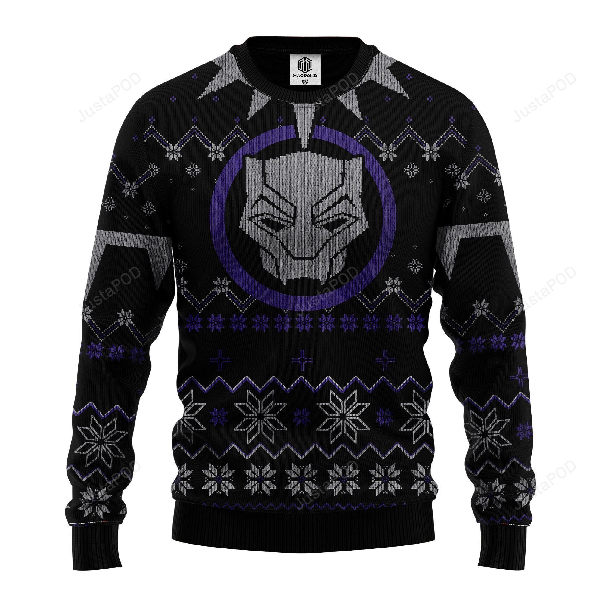 Black Panther Walanda Ugly Christmas Sweater Adult 3D Funny Matching for family