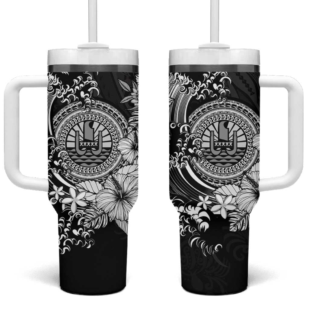Black Polynesian Tahiti Island The Wave of Water Custom Stanley Cup 40 oz 30 oz Tumbler With HandleTVC2301370