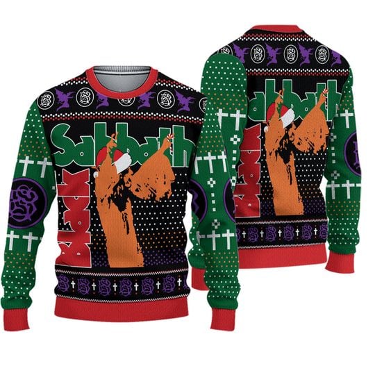 Black Sabbath Band 3D Ugly Sweater - Image 2