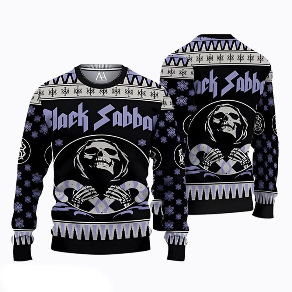 Black Sabbath Band 3D Ugly Sweater,Black Sabbath Fans Ugly Sweater