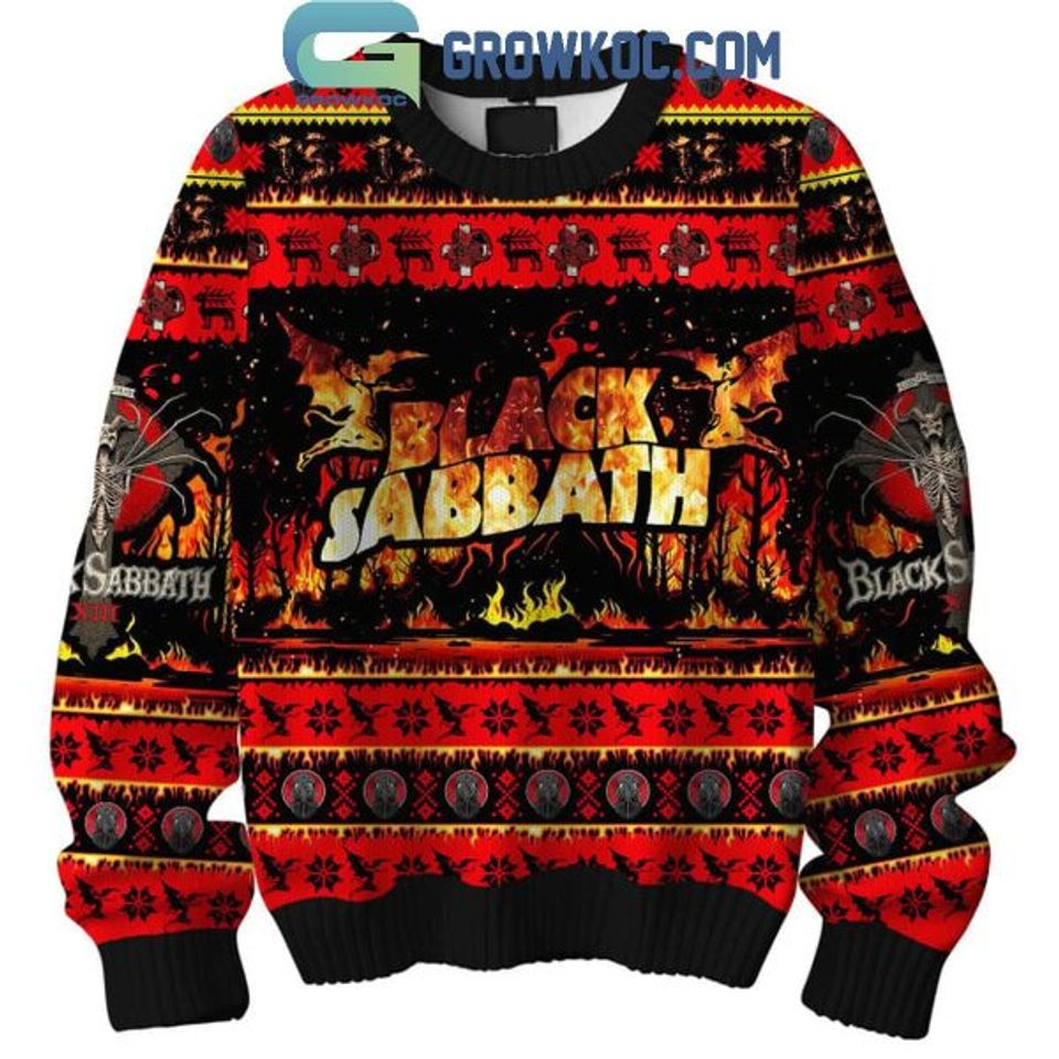 Black Sabbath Children Of The Grave Christmas Ugly Sweater - Image 2