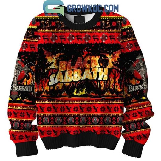 Black Sabbath Children Of The Grave Christmas Ugly Sweater - Image 5