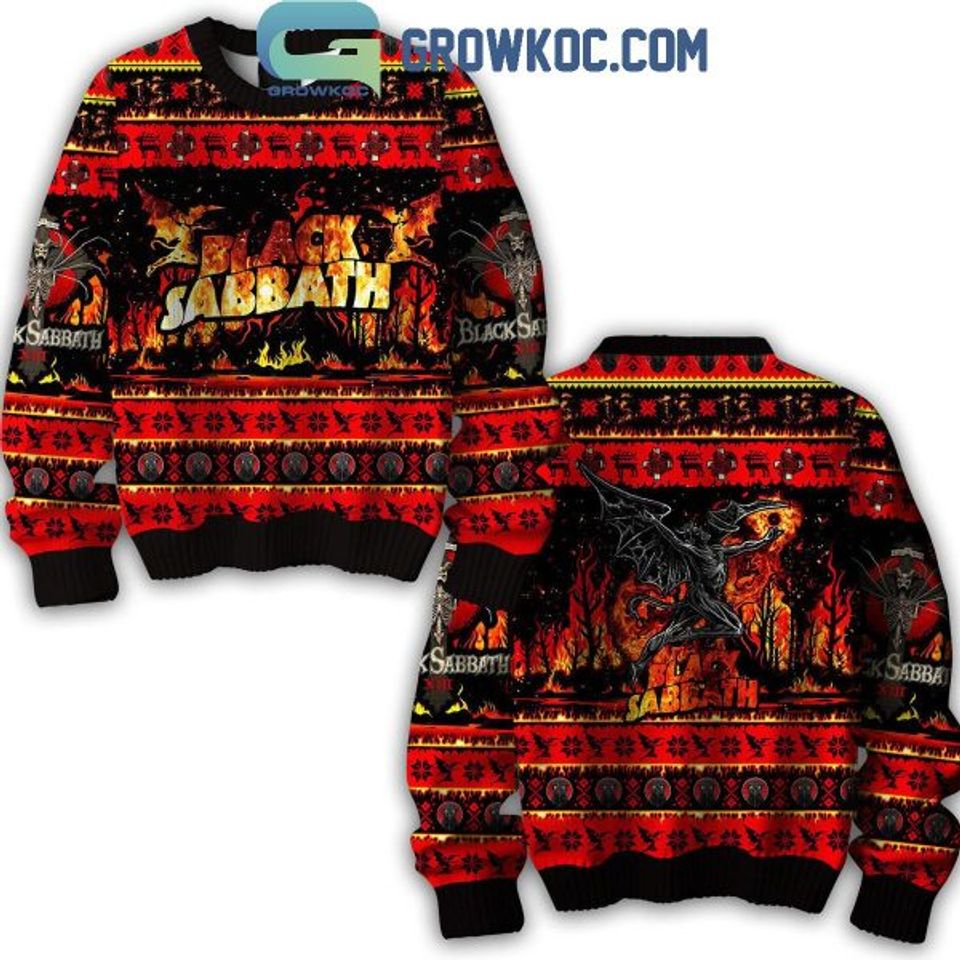 Black Sabbath Children Of The Grave Christmas Ugly Sweater