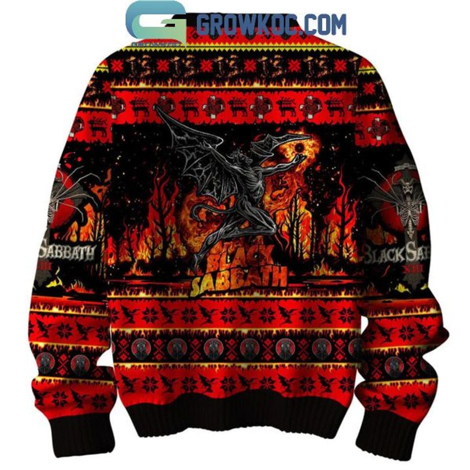 Black Sabbath Children Of The Grave Christmas Ugly Sweater - Image 3
