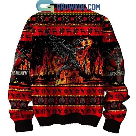 Black Sabbath Children Of The Grave Christmas Ugly Sweater - Image 6