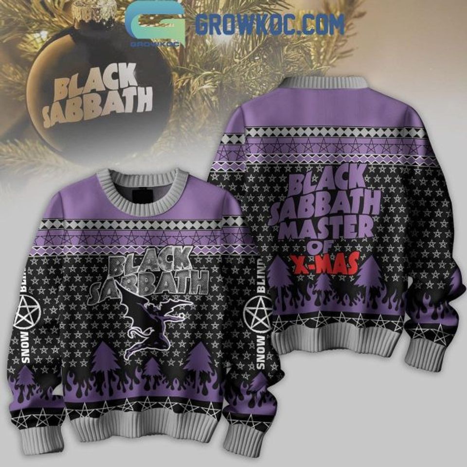Black Sabbath Merry Christmas Snow Blind Ugly Sweater