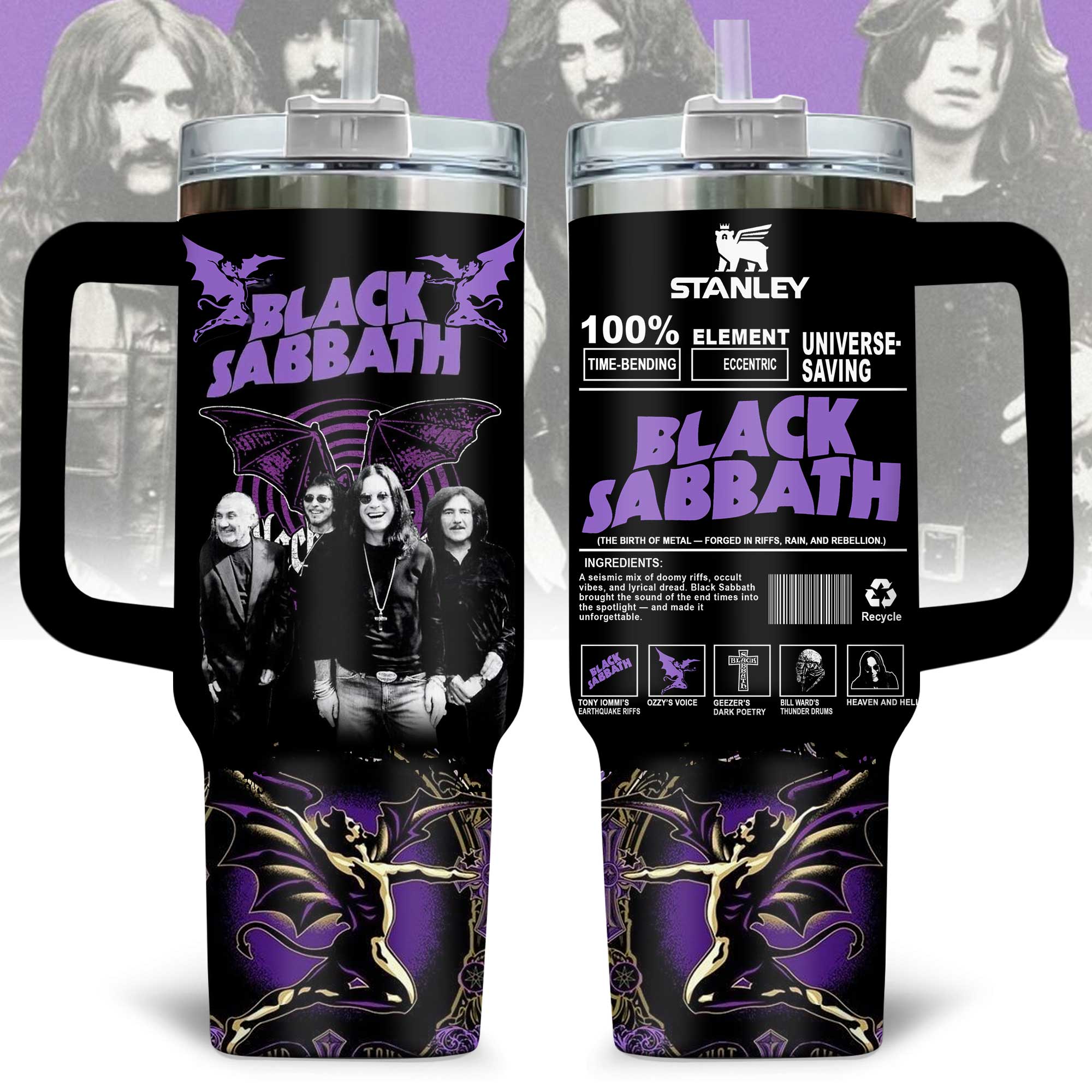 Black Sabbath Music Custom Stanley Cup 40 oz 30 oz Tumbler With HandleTVC2301173