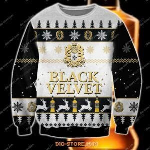 Black Velvet Ugly Christmas Sweater Adult 3D Funny Matching for family