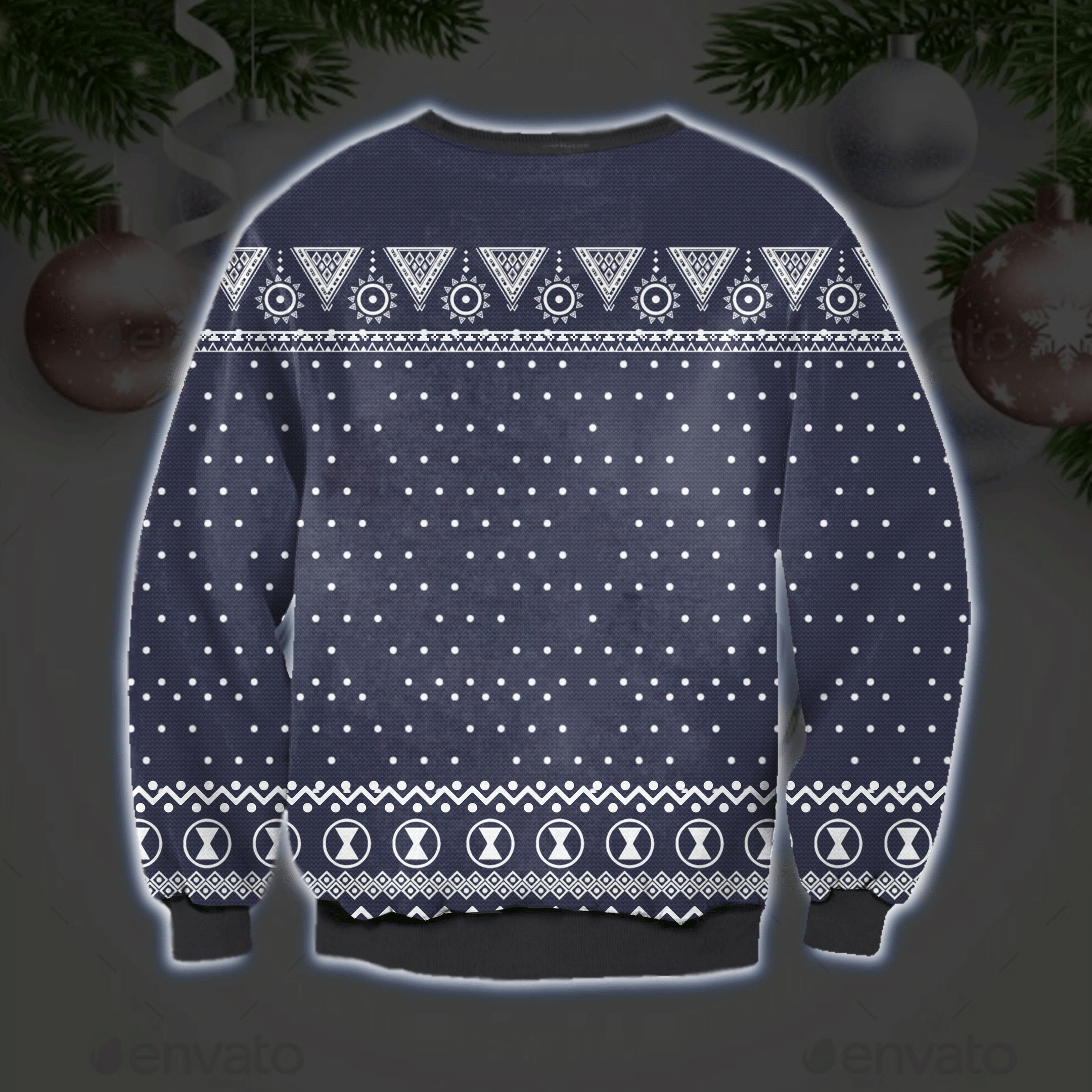 Black Widow - I Hope You Have A Kick Ass Christmas Ugly Christmas Sweater Adult 3D Funny Matching for family - Image 2