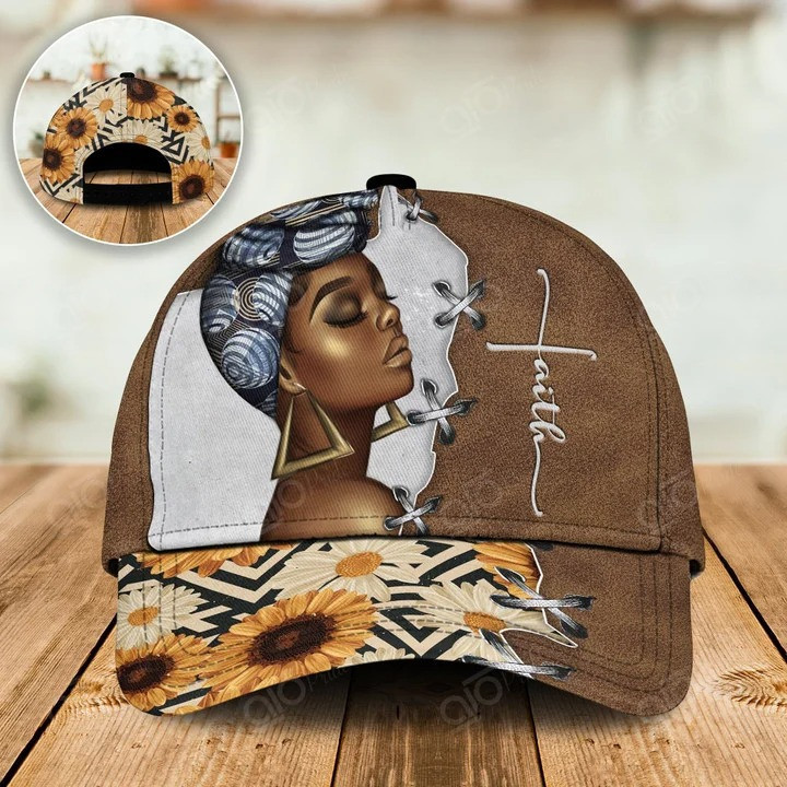 Black Woman God say I am Custom Name Black Woman Cap 3D Classic for Woman Trucker Hats Custom Hats Gifts For Men & Women