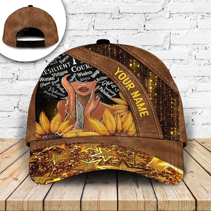 Black Woman God say I am Custom Name Black Woman Cap 3D Classic for Woman Trucker Hats Custom Hats Gifts For Men & Women
