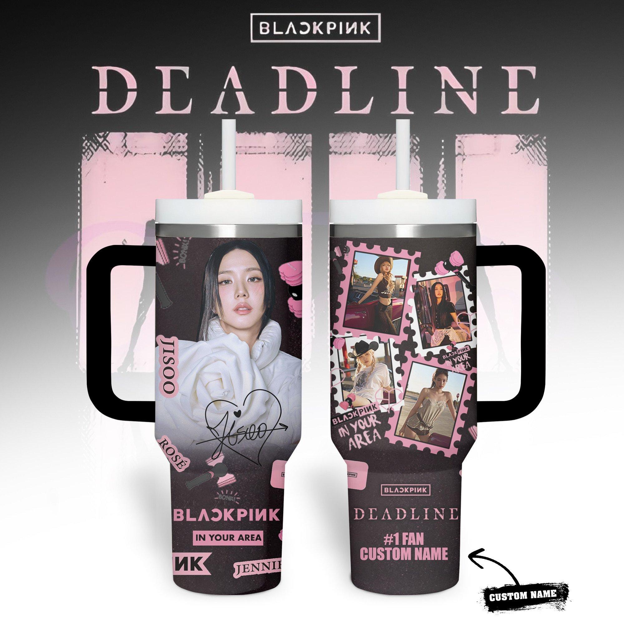 Blackpink Music Custom Stanley Cup 40 oz 30 oz Tumbler With HandleTVC230198