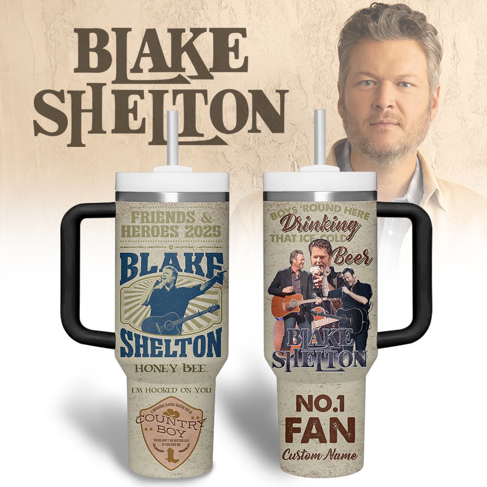 Blake Shelton Music Custom Stanley Cup 40 oz 30 oz Tumbler With HandleTVC2301280