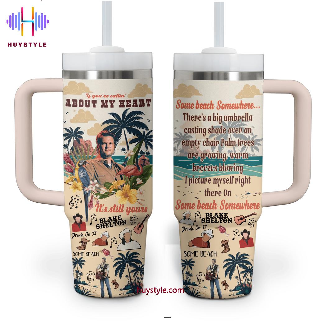 Blake Shelton Music Custom Stanley Cup 40 oz 30 oz Tumbler With HandleTVC2301697 - Image 2