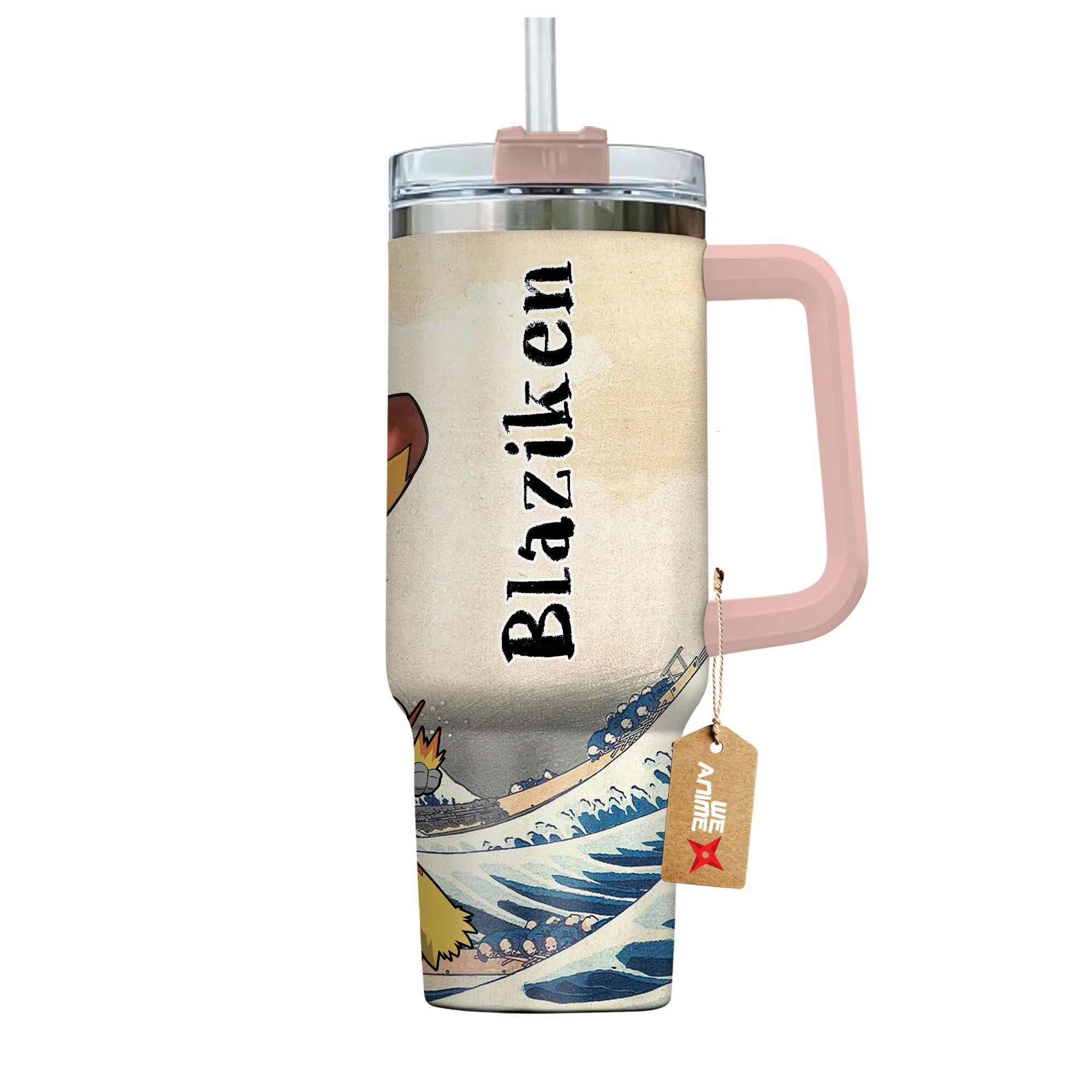 Blaziken Pokemon Anime Custom Stanley Cup 40 oz 30 oz Tumbler With HandleTVC2301137 - Image 4