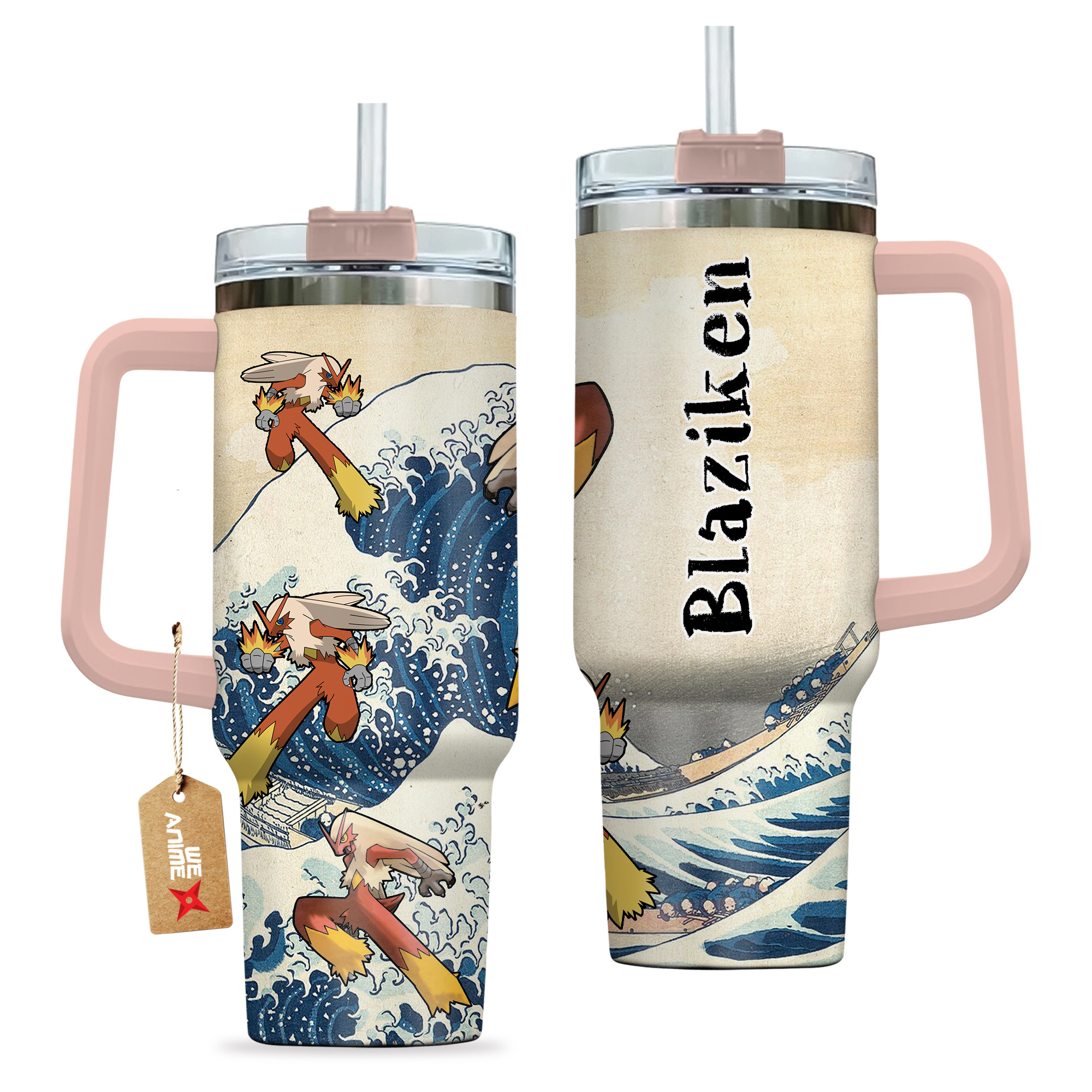 Blaziken Pokemon Anime Custom Stanley Cup 40 oz 30 oz Tumbler With HandleTVC2301137 - Image 2