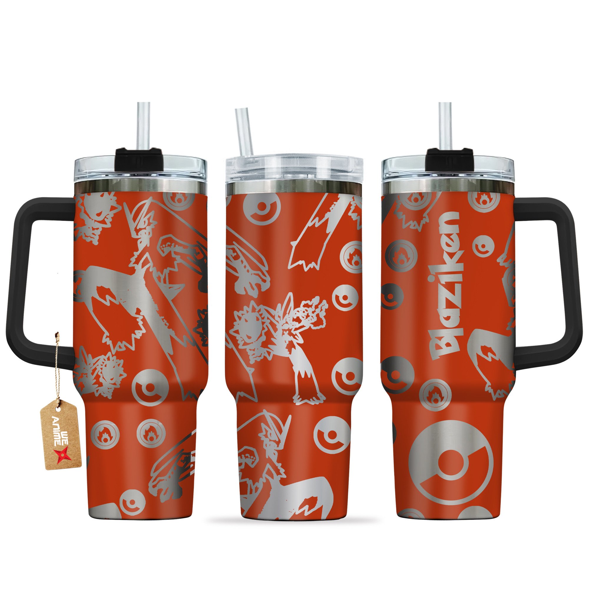 Blaziken Pokemon Anime Custom Stanley Cup 40 oz 30 oz Tumbler With HandleTVC2301145