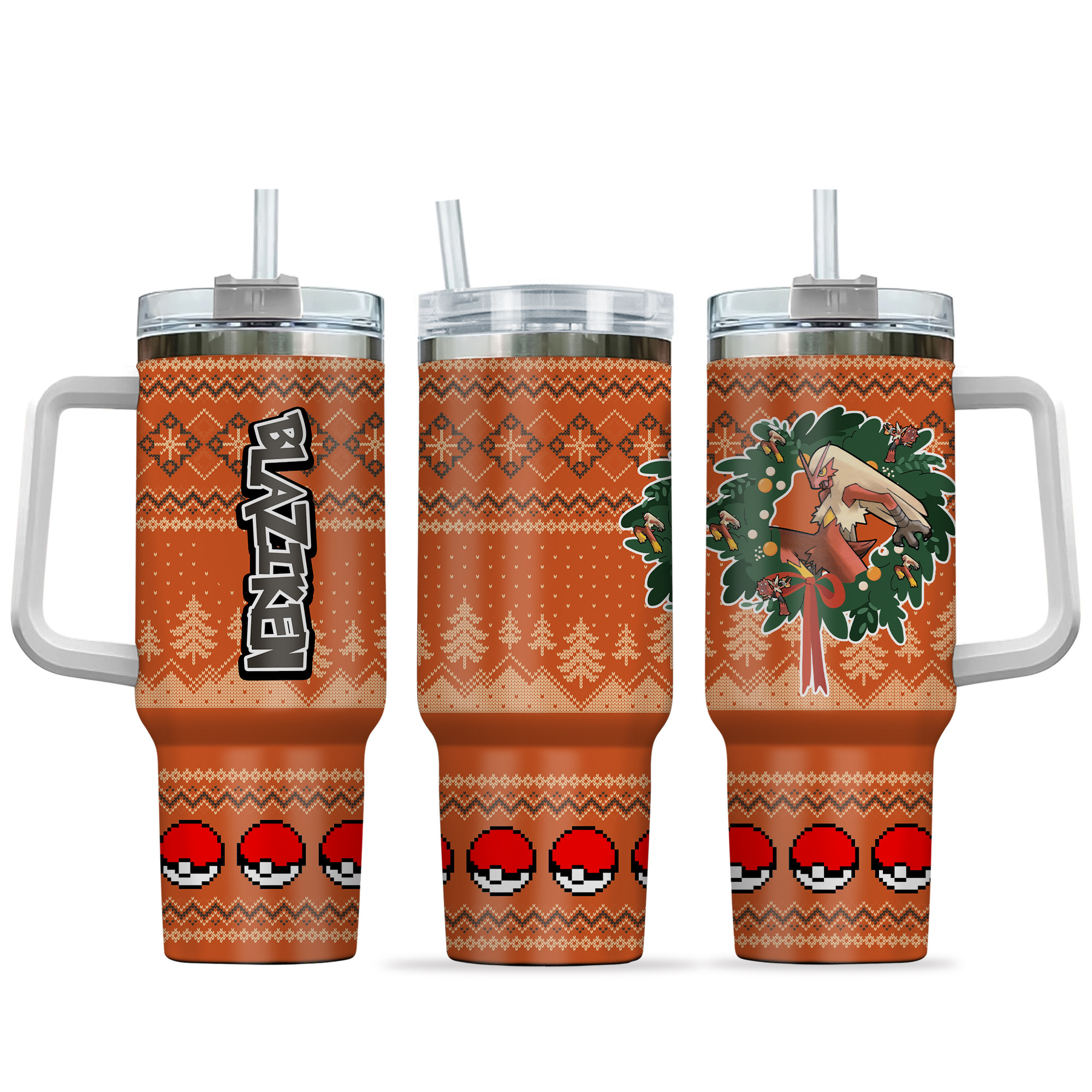 Blaziken Pokemon Anime Custom Stanley Cup 40 oz 30 oz Tumbler With HandleTVC2301155