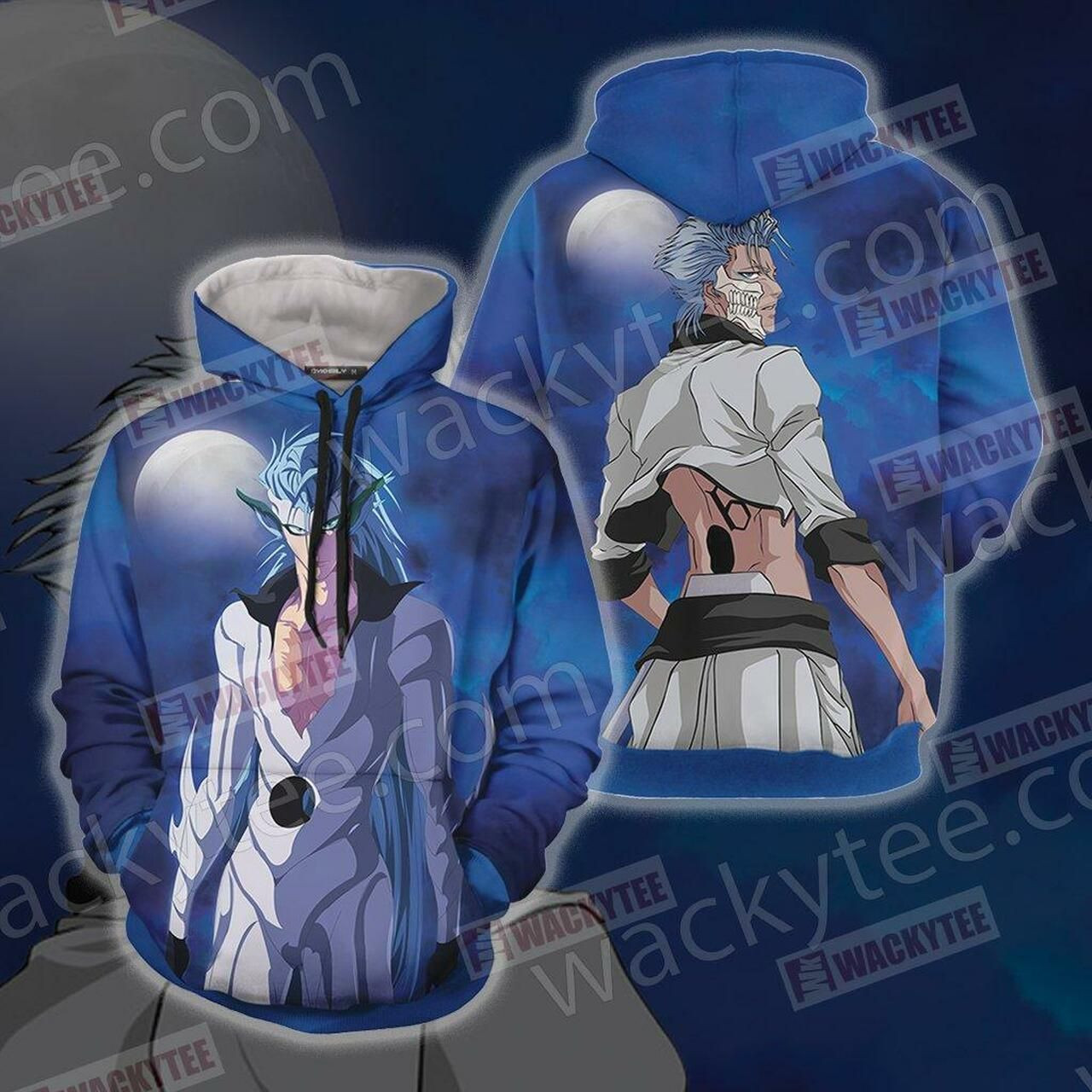 Bleach Grimmjow Jeagerjaques 3D All Over Print Hoodie, Zip Hoodie