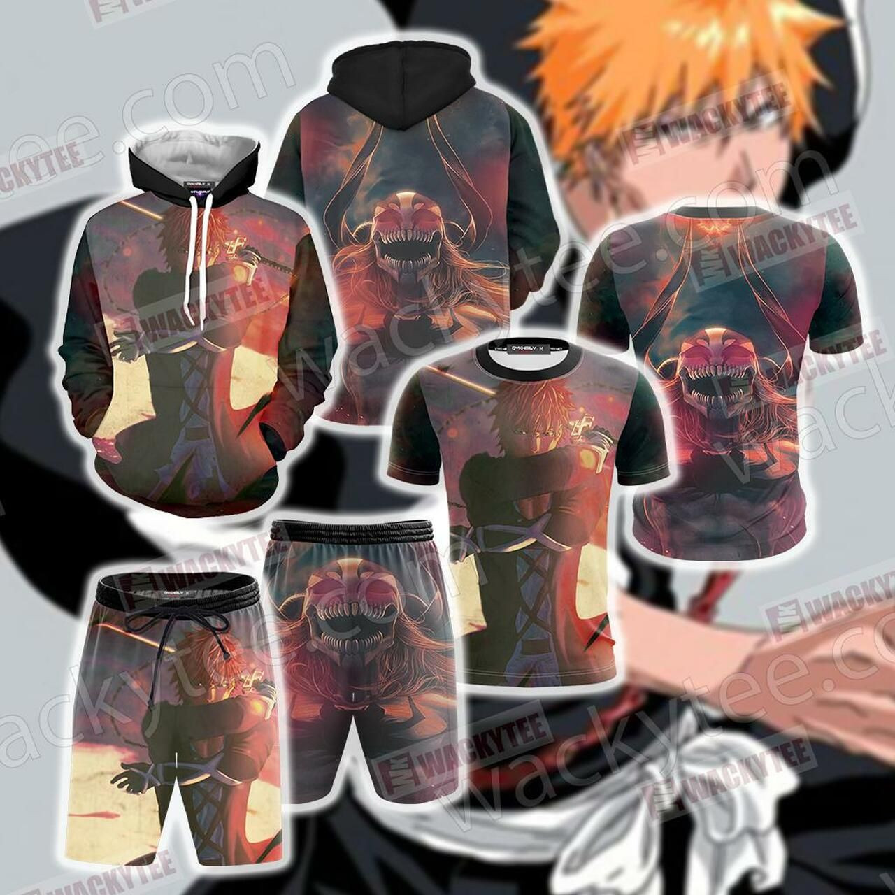 Bleach Kurosaki Ichigo 3D All Over Print Hoodie, Zip Hoodie