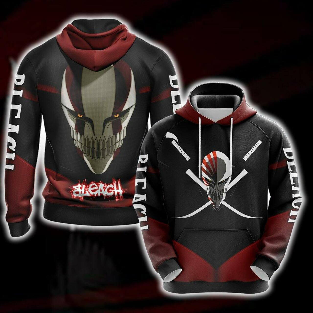 Bleach Unisex 3D All Over Print Hoodie, Zip Hoodie