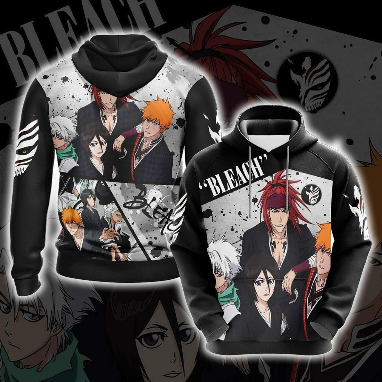 Bleach Unisex 3D All Over Print Hoodie, Zip Hoodie